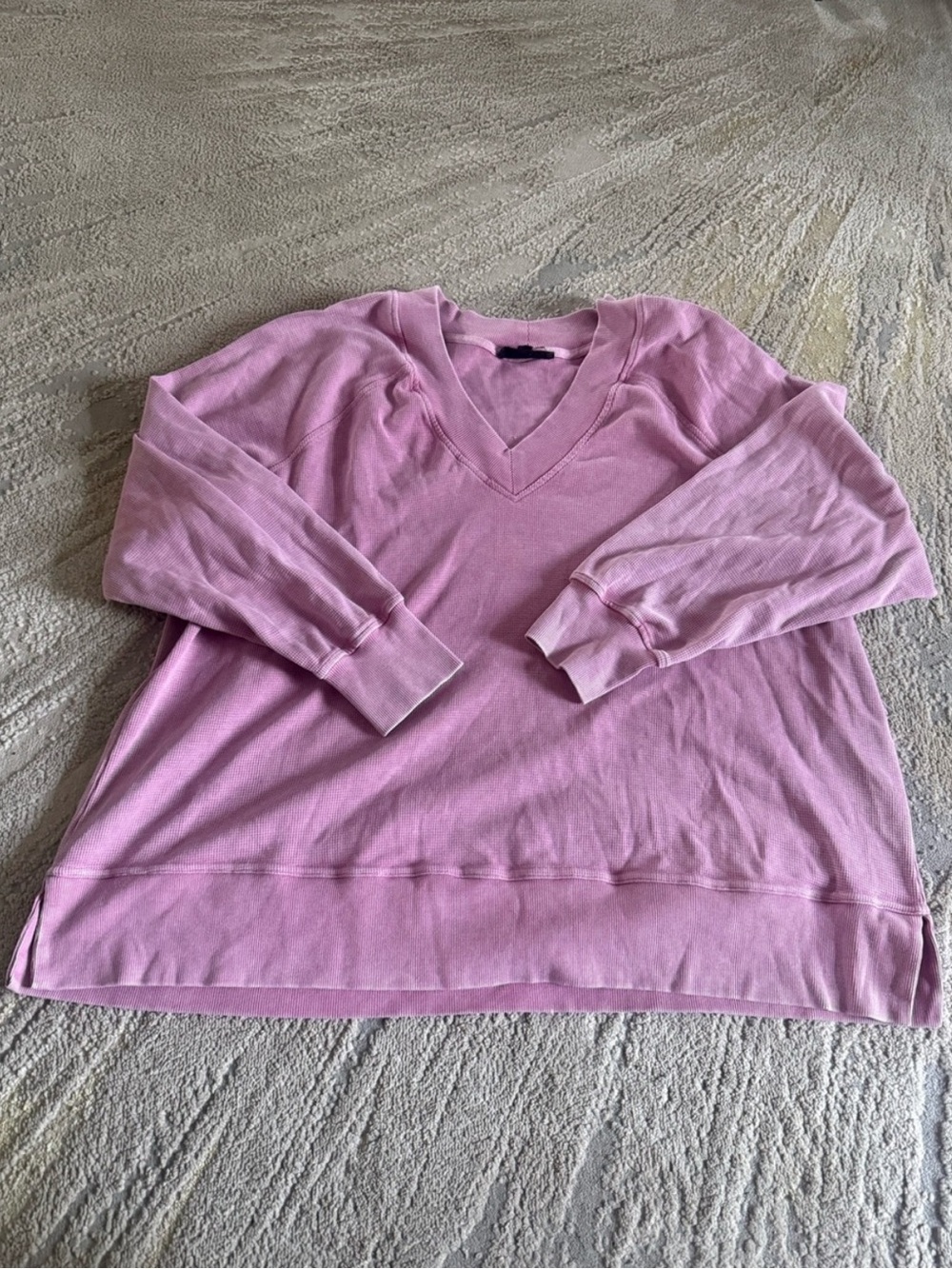 V-Neck Pink Women's Sweater